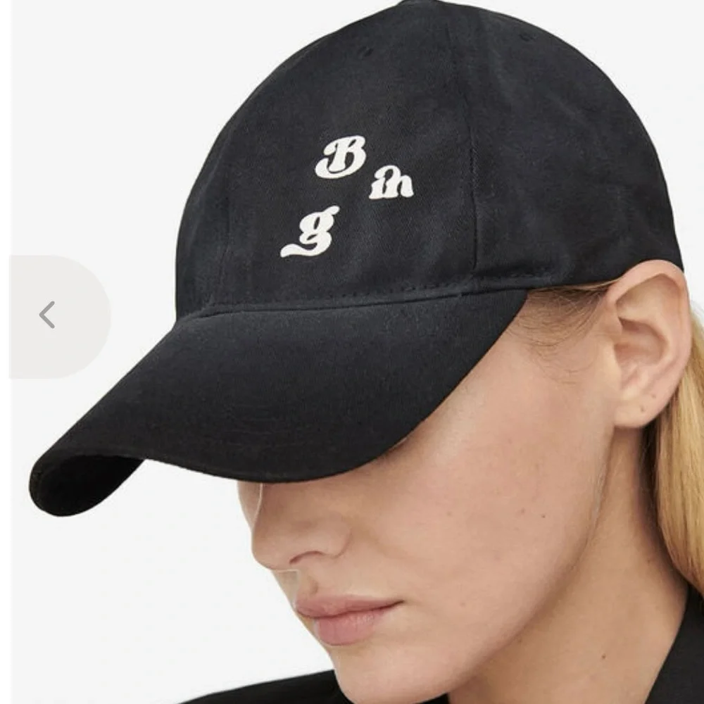 Anine Bing Baseball Cap in Washed Black - Picture 2 of 7